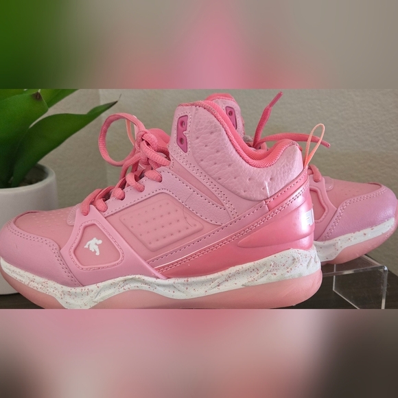 And1 Other - And1 Girls pink and white High Top sneakers size 1.